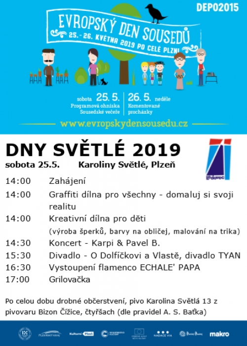 Dny Světlé 2019 - pozvánka na sousedskou slavnost